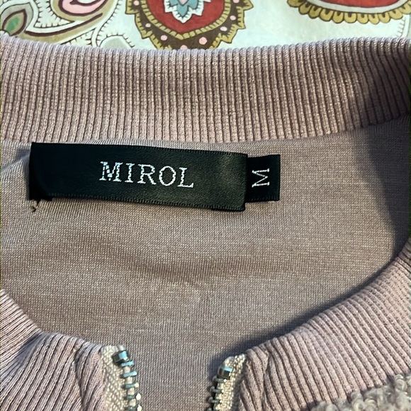 MIROL Sherpa Fleece Jacket Faux Fuzzy Long Sleeve Casual Zip Up Bomber Coat - Picture 6 of 9